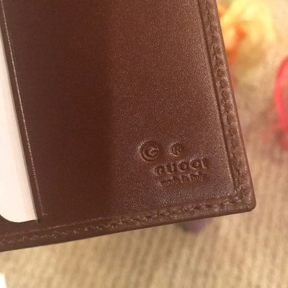 NWT Authentic Gucci Woven GG Tall Bifold Wallet - Picture 5 of 8